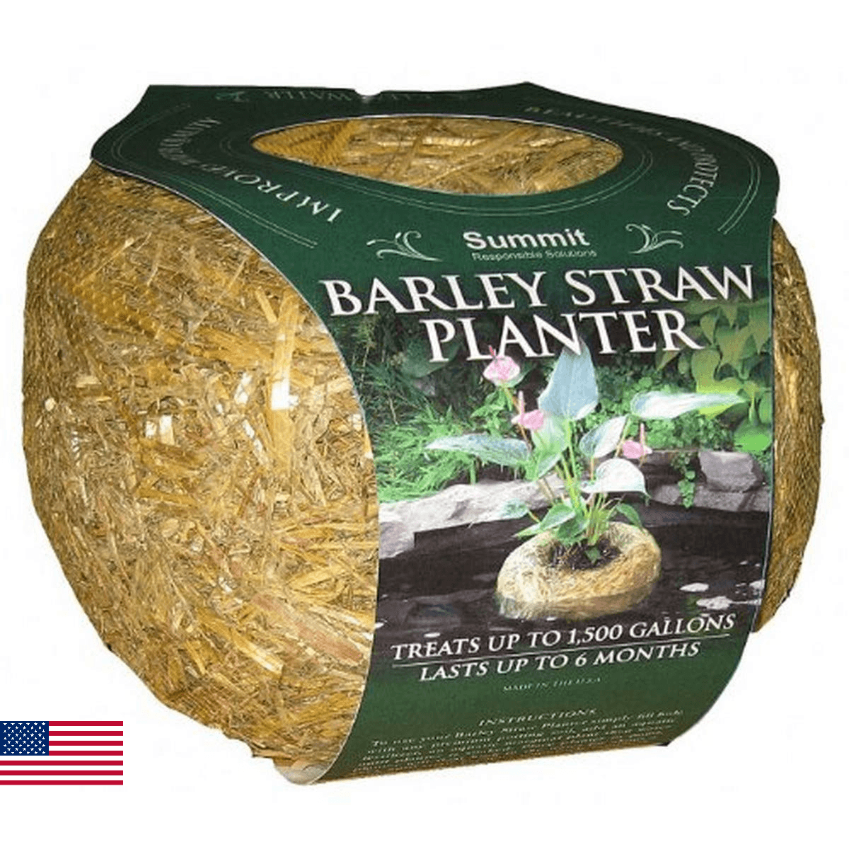 Summit 1139 Clear-Water Barley Straw Planter, Treats up to 1500-Gallons - Image 1