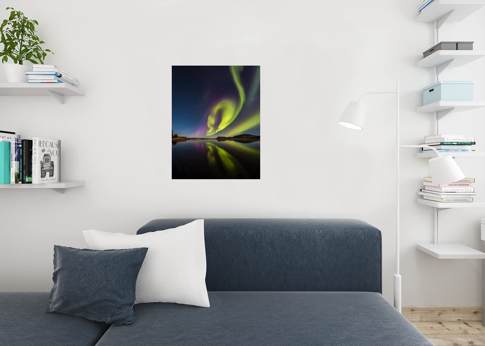 Aurora Borealis Northern Lights Iceland Photo Photograph Cool Wall Art Print Pos - Thumbnail 5