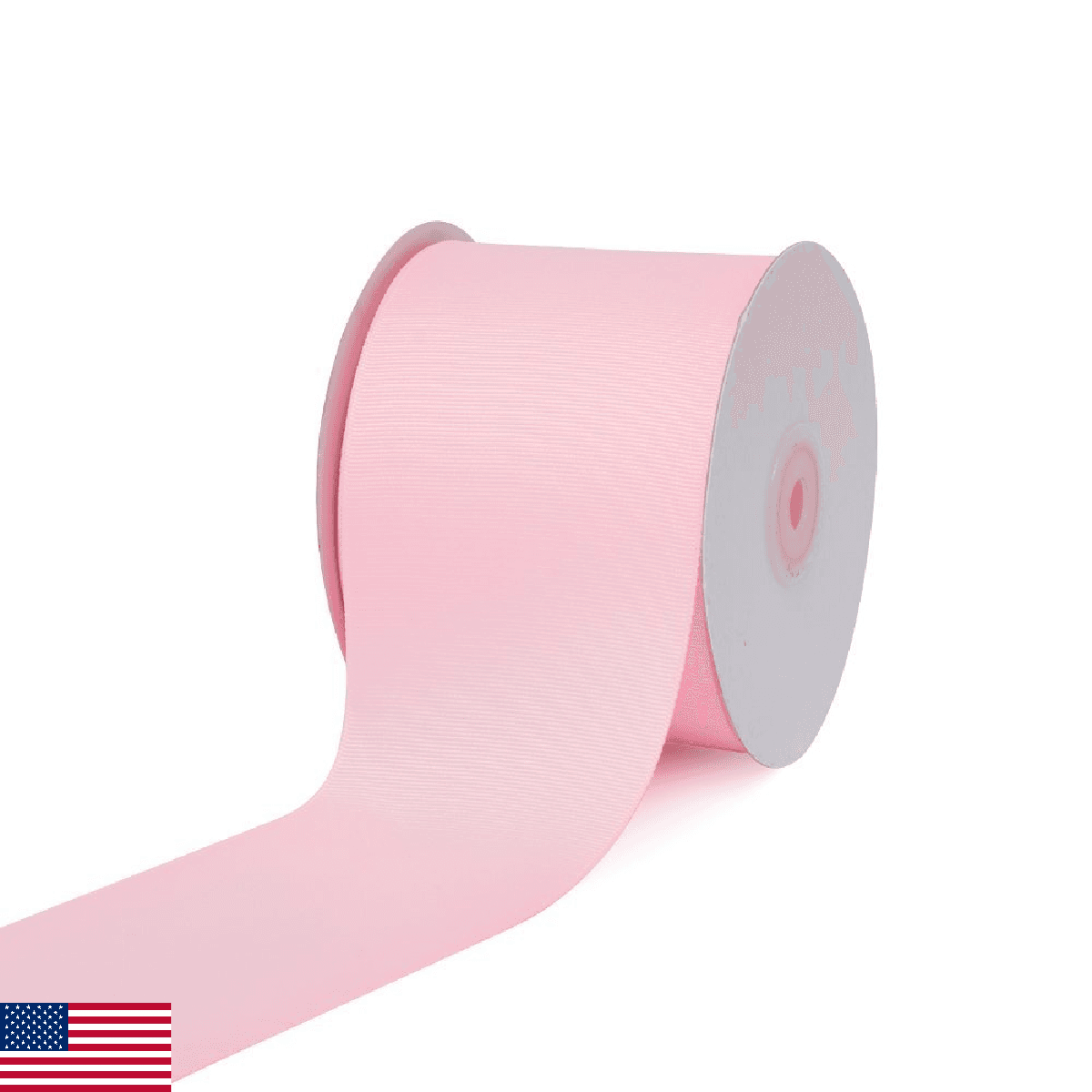 Creative Ideas, 3" Inch Solid Grosgrain Ribbon, 25 Yards, Pink, 25 yd,GRO3000-11 - Image 1