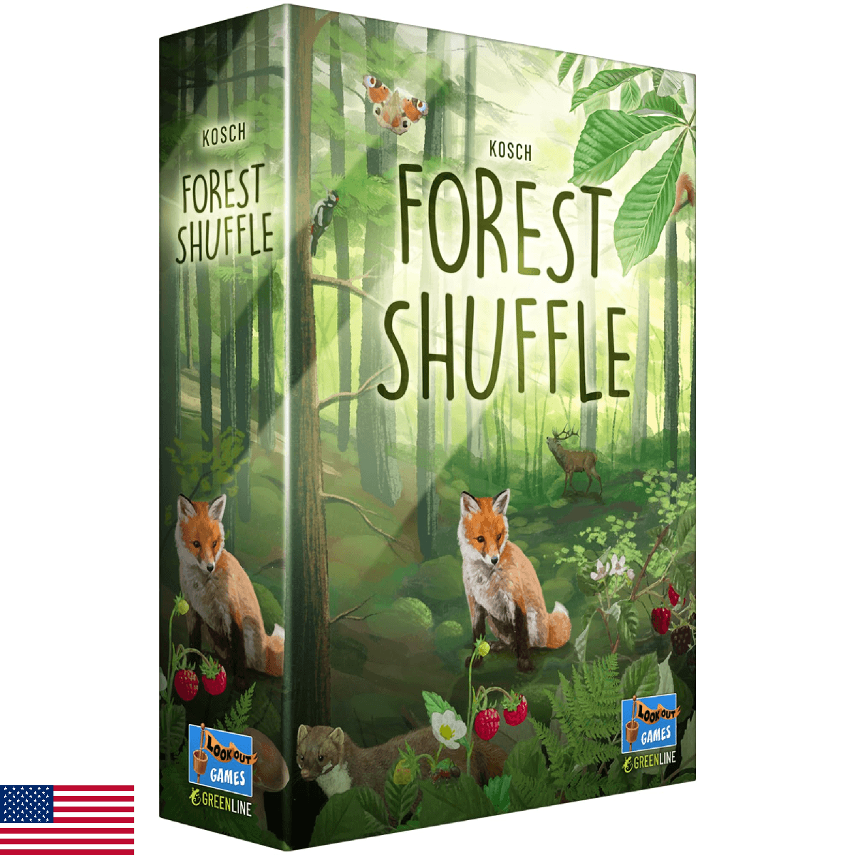 Lookout Games Forest Shuffle Card Game - Create an Ecological Paradise! Clever S - Image 1