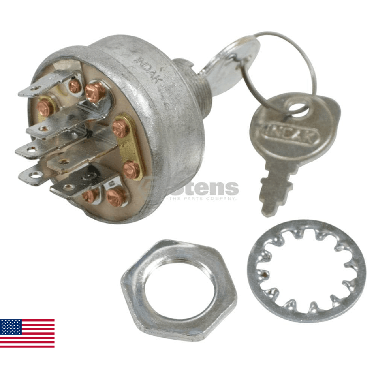 Stens New Ignition Switch 430-404 for Cub Cadet 925-3163, Silver - Image 1