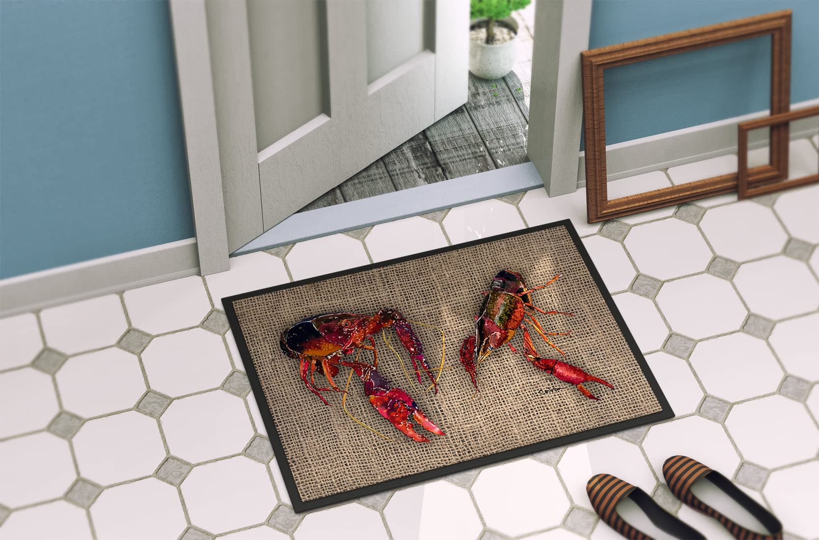 Caroline's Treasures 8739MAT Crawfish Doormat 18x27 Front Door Mat Indoor Outdoo - Thumbnail 4