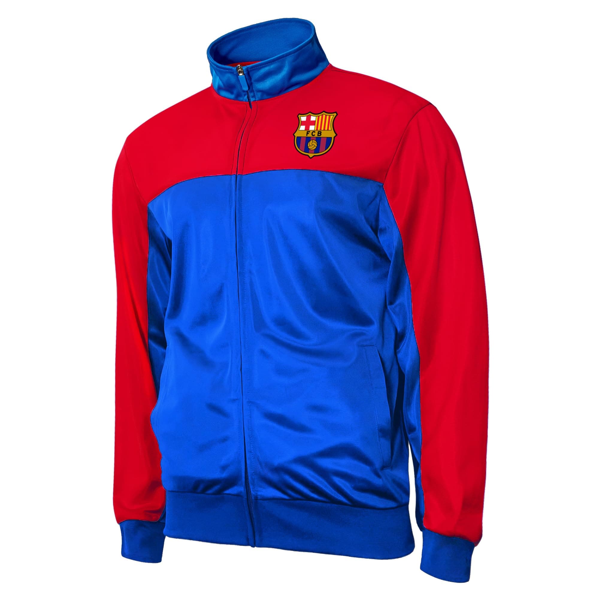 Icon Sports Officially Licensed FC Barcelona Soccer Track Jacket - Unisex Adult - Thumbnail 4