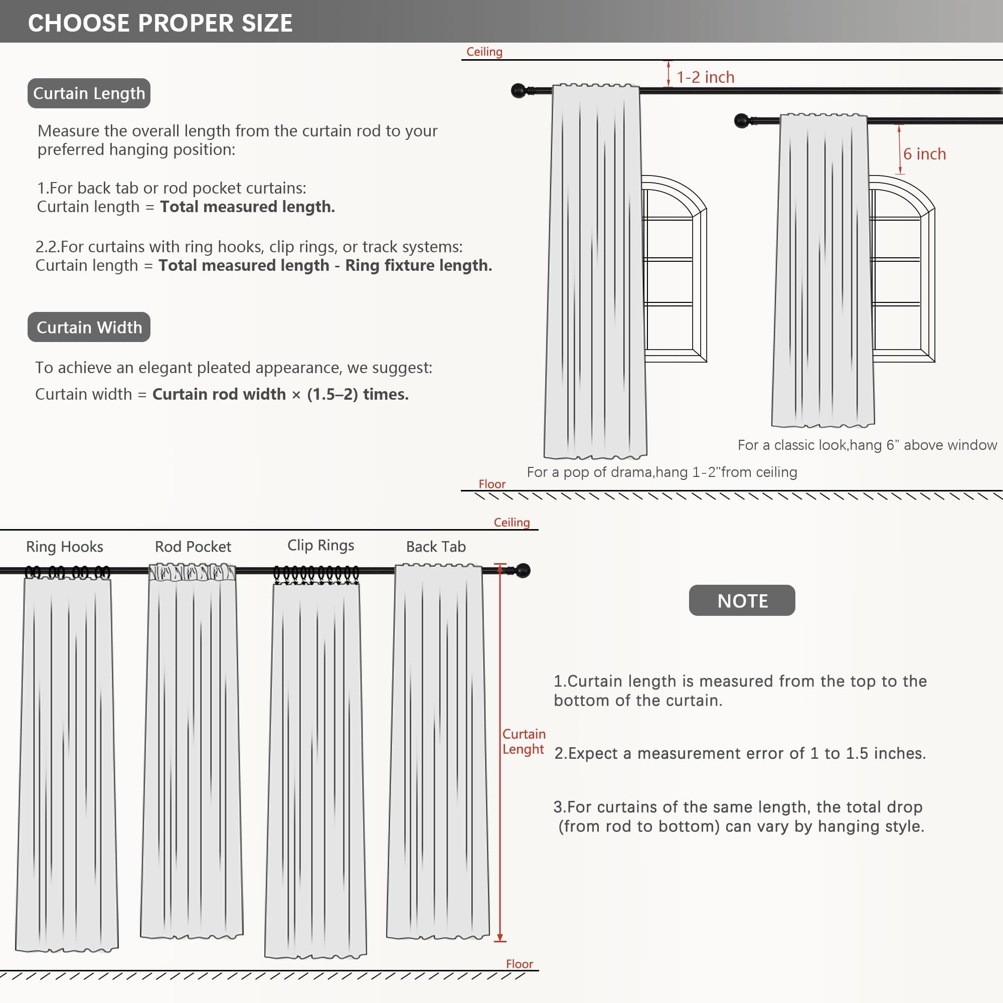 BSfullts Blackout Curtains 80 Inch Long, Cream Beige Thermal Insulated Room Dark - Thumbnail 8