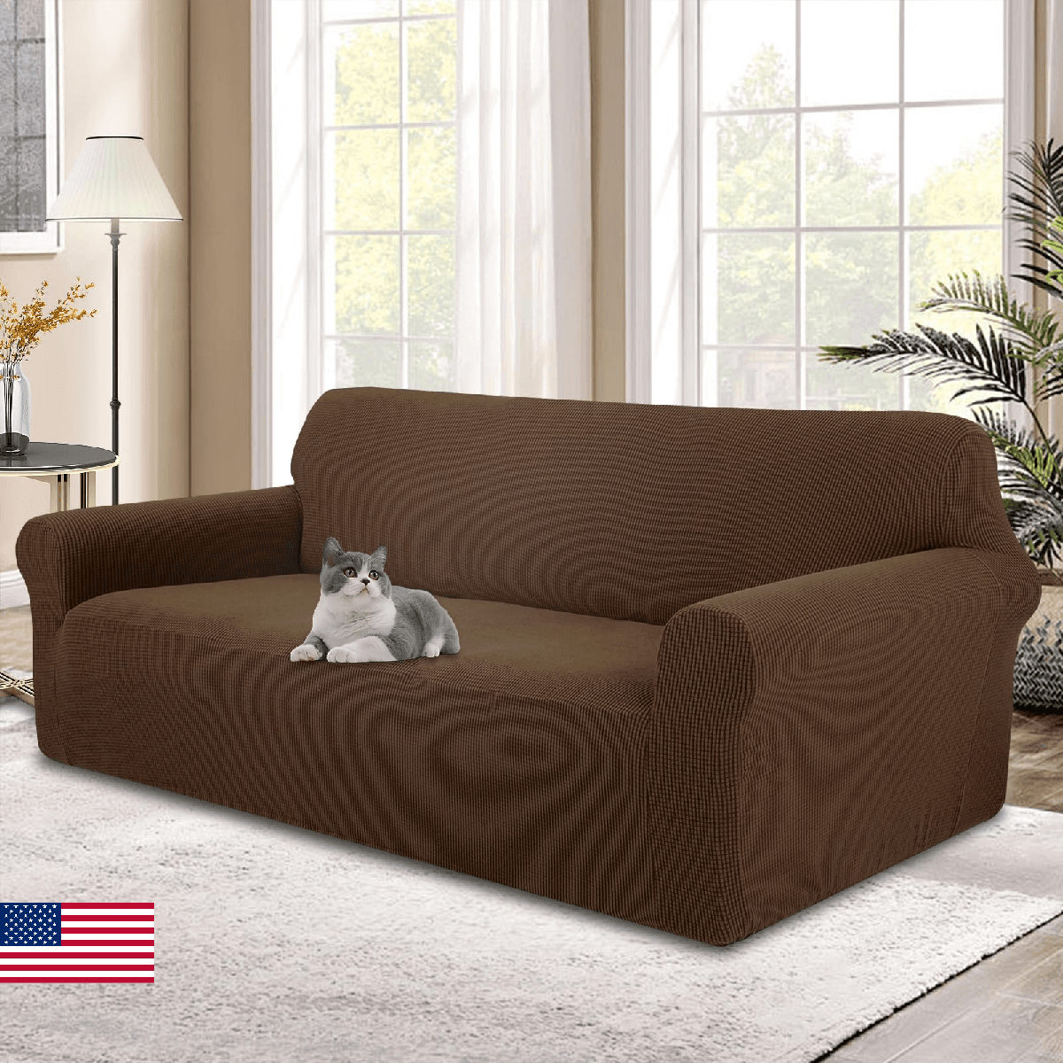 Luxshare Home Stretch Couch Cover Washable Sofa Slipcover Furniture Protector wi - Image 1