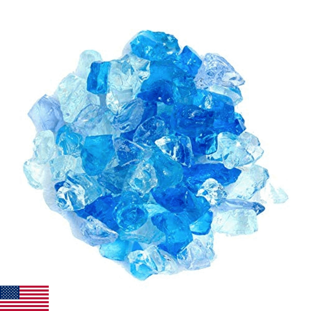 AZ Patio fire Pit Glass for Propane Gas firepit Table in Bahama Blend,10LBS - Image 1