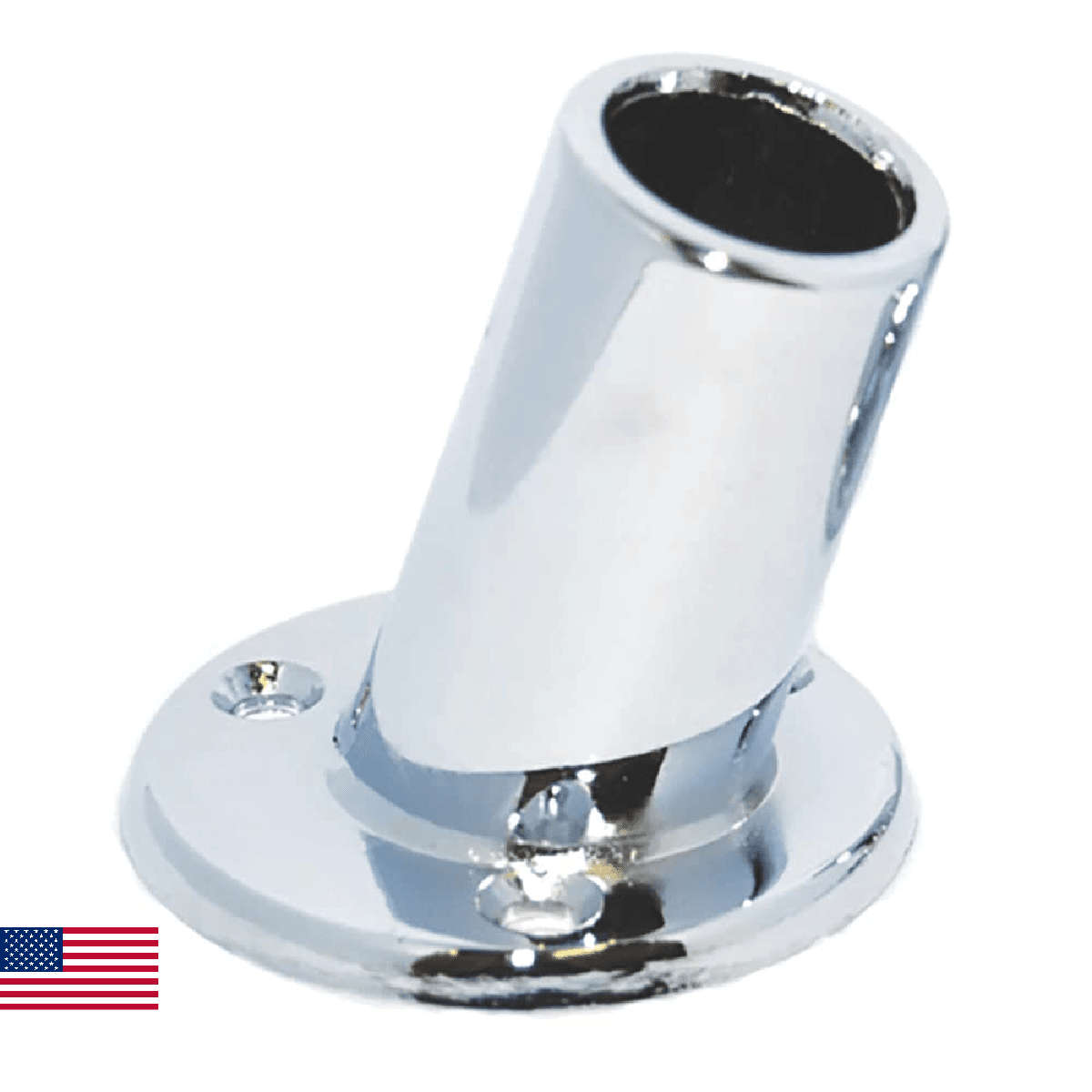 Taylor Made Products Slanted Flag Pole Socket for 3/4" and 1" Diameter Flag Pole - Image 1