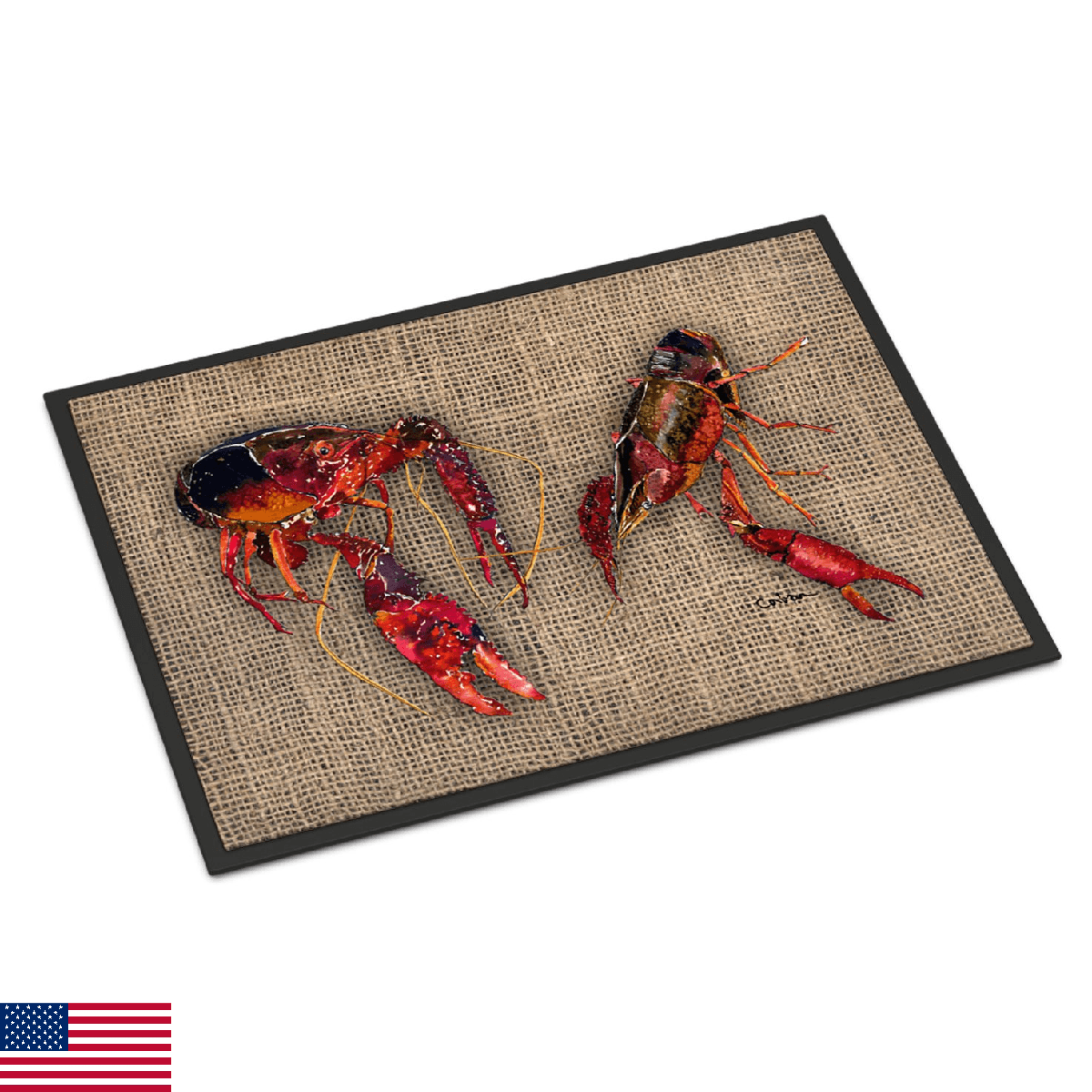 Caroline's Treasures 8739MAT Crawfish Doormat 18x27 Front Door Mat Indoor Outdoo - Image 1