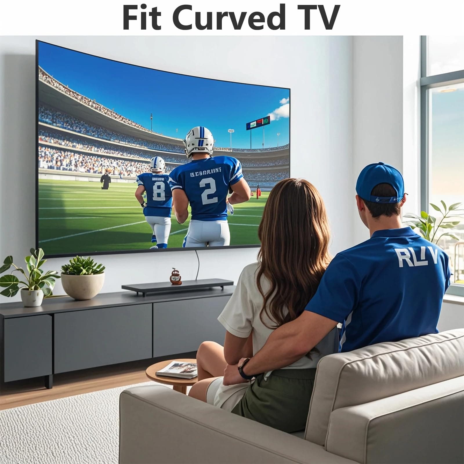 TV Wall Mount Compatible with 40 42 43 50 55 58 60 65 70 inch (37-70 in), Full M - Thumbnail 6