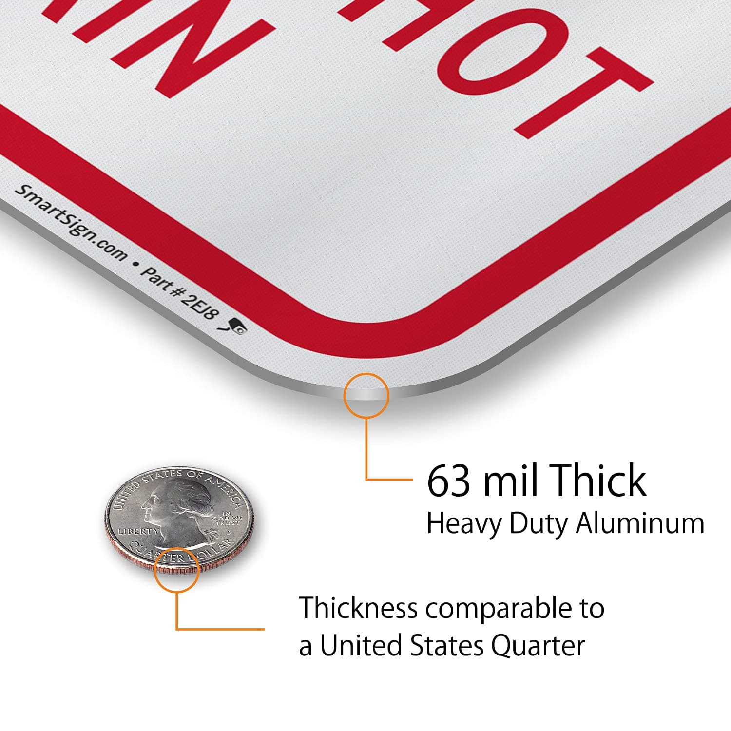 SmartSign No Trespassing Violators Will Be Shot Funny Sign 12x18 Reflective Alum - Thumbnail 4