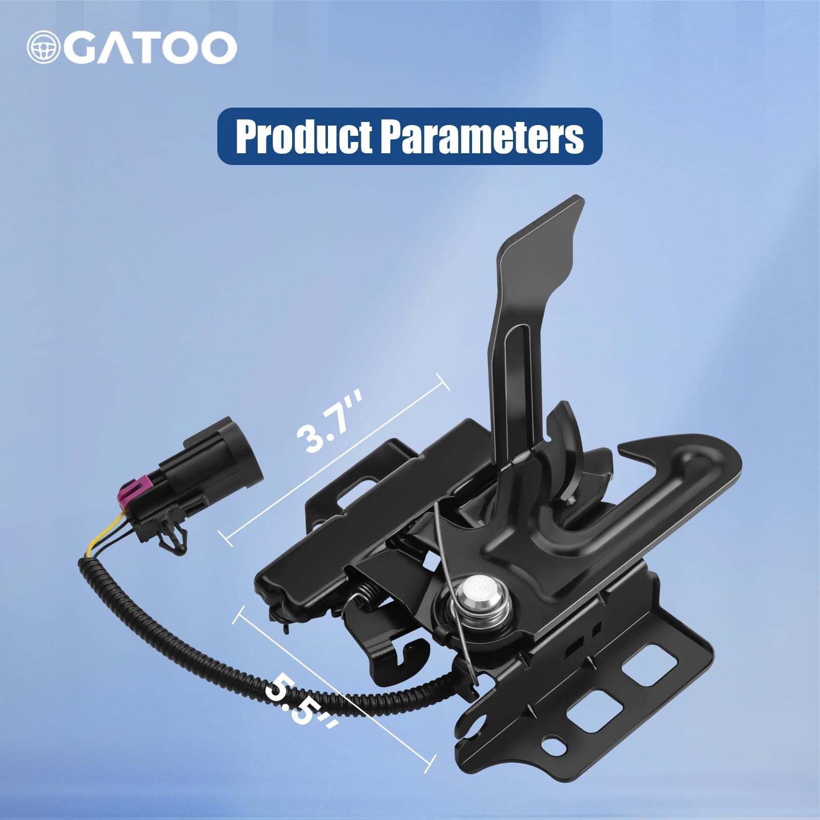 Front Hood Latch Lock Assembly Fit for Chevy Tahoe Silverado Suburban Impala Ava - Thumbnail 7