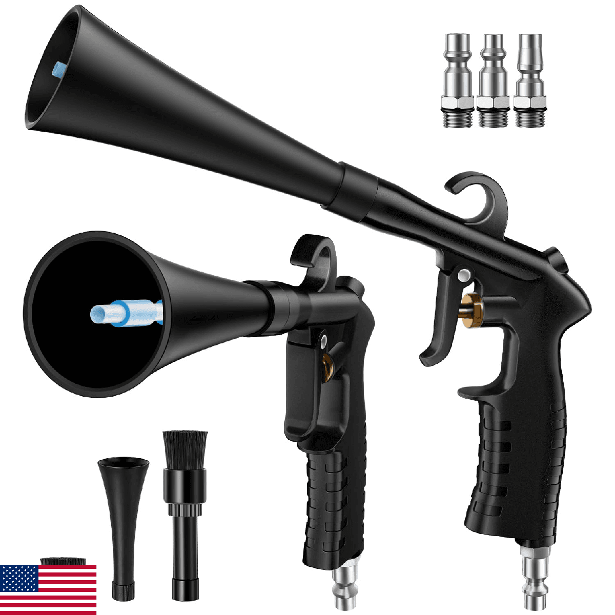 Geyphug Car Cleaning Gun Detailing Interior Dryer Air Blow Gun, High Pressure Bl - Image 1