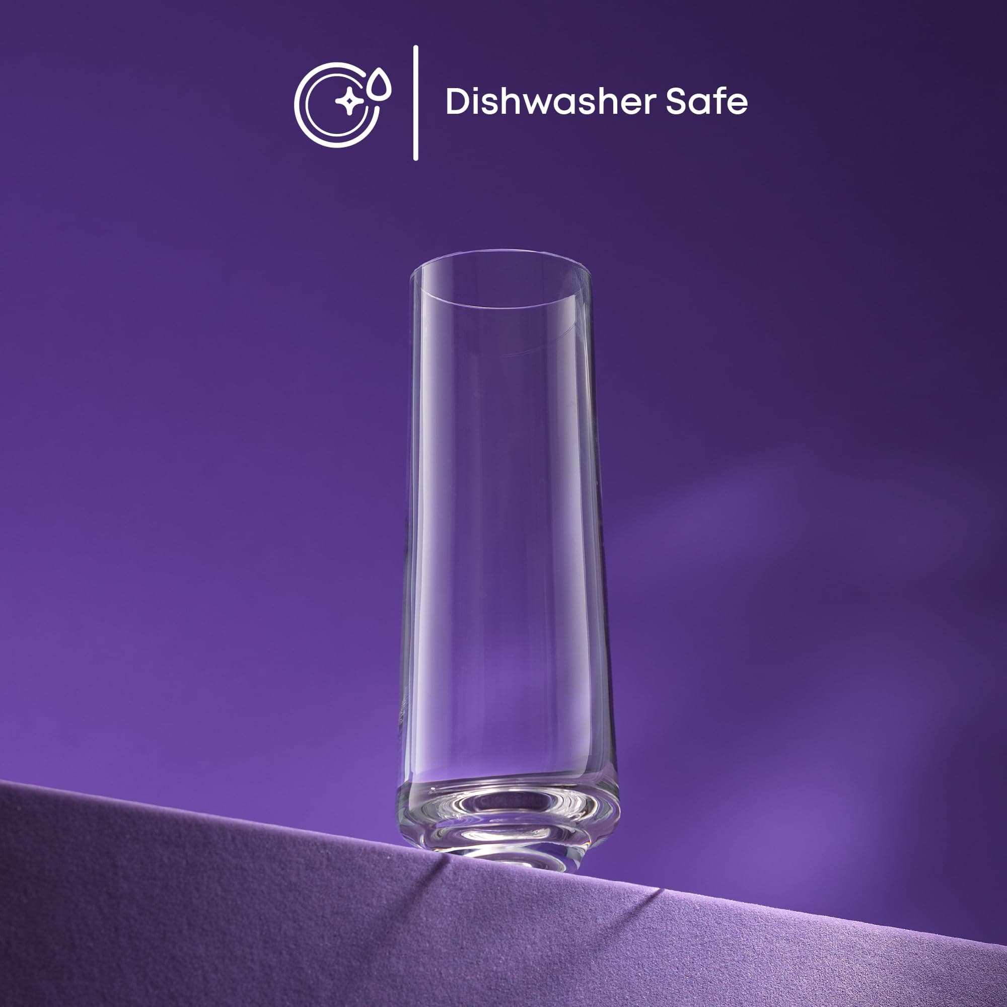 JoyJolt Sidney 9 oz Stemless Champagne Flutes Set of 4 | Modern Champagne Glasse - Thumbnail 4