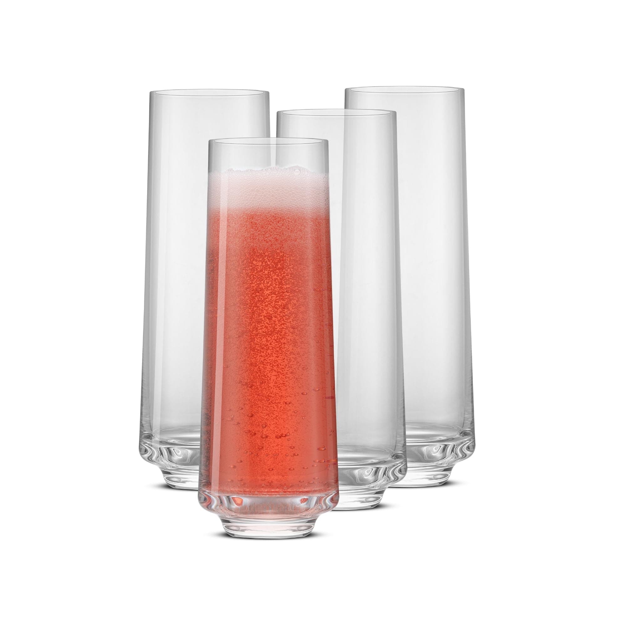 JoyJolt Sidney 9 oz Stemless Champagne Flutes Set of 4 | Modern Champagne Glasse - Thumbnail 9