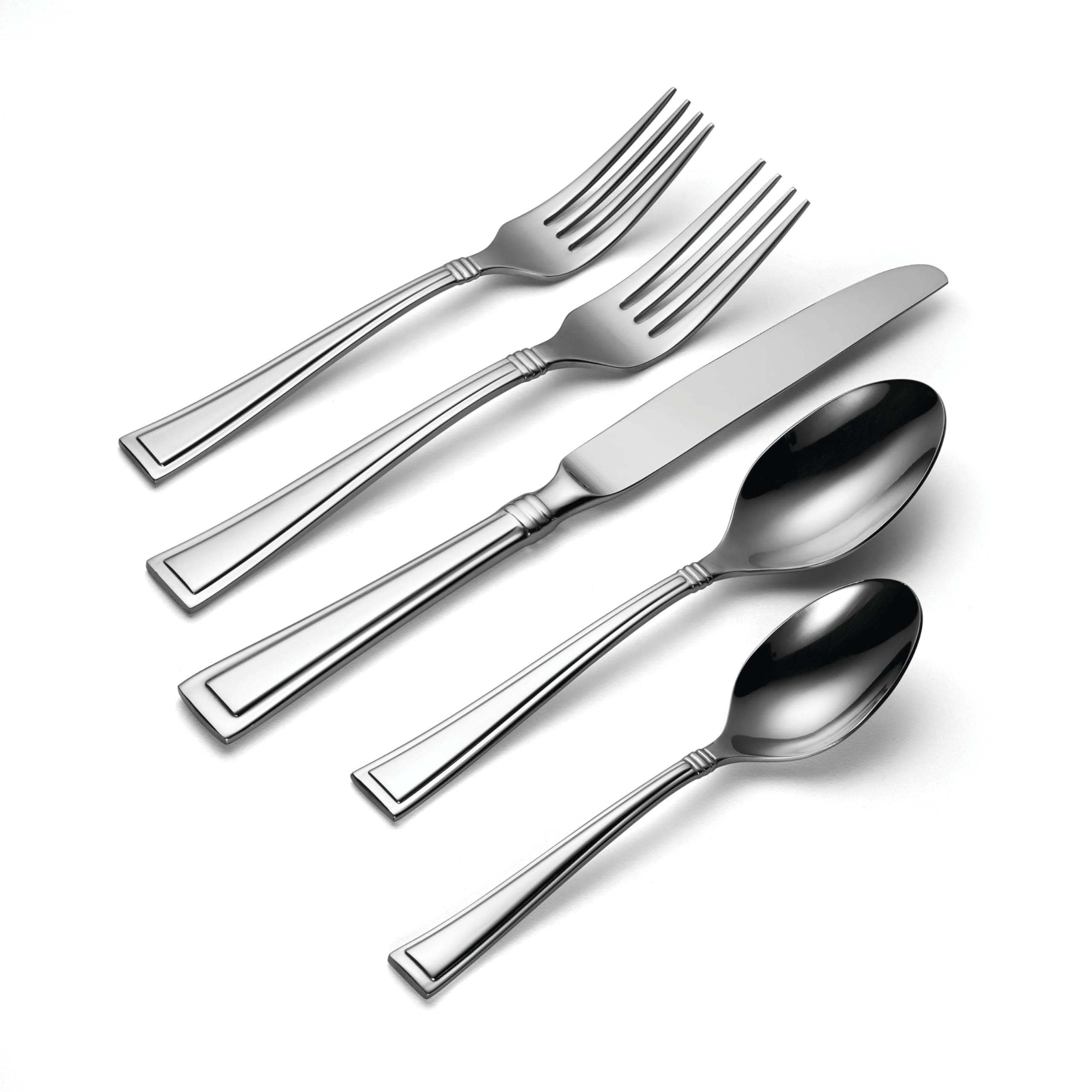 Oneida Butler 20 Piece Everyday Flatware, Service for 4, 18/0 Stainless Steel, S - Thumbnail 3