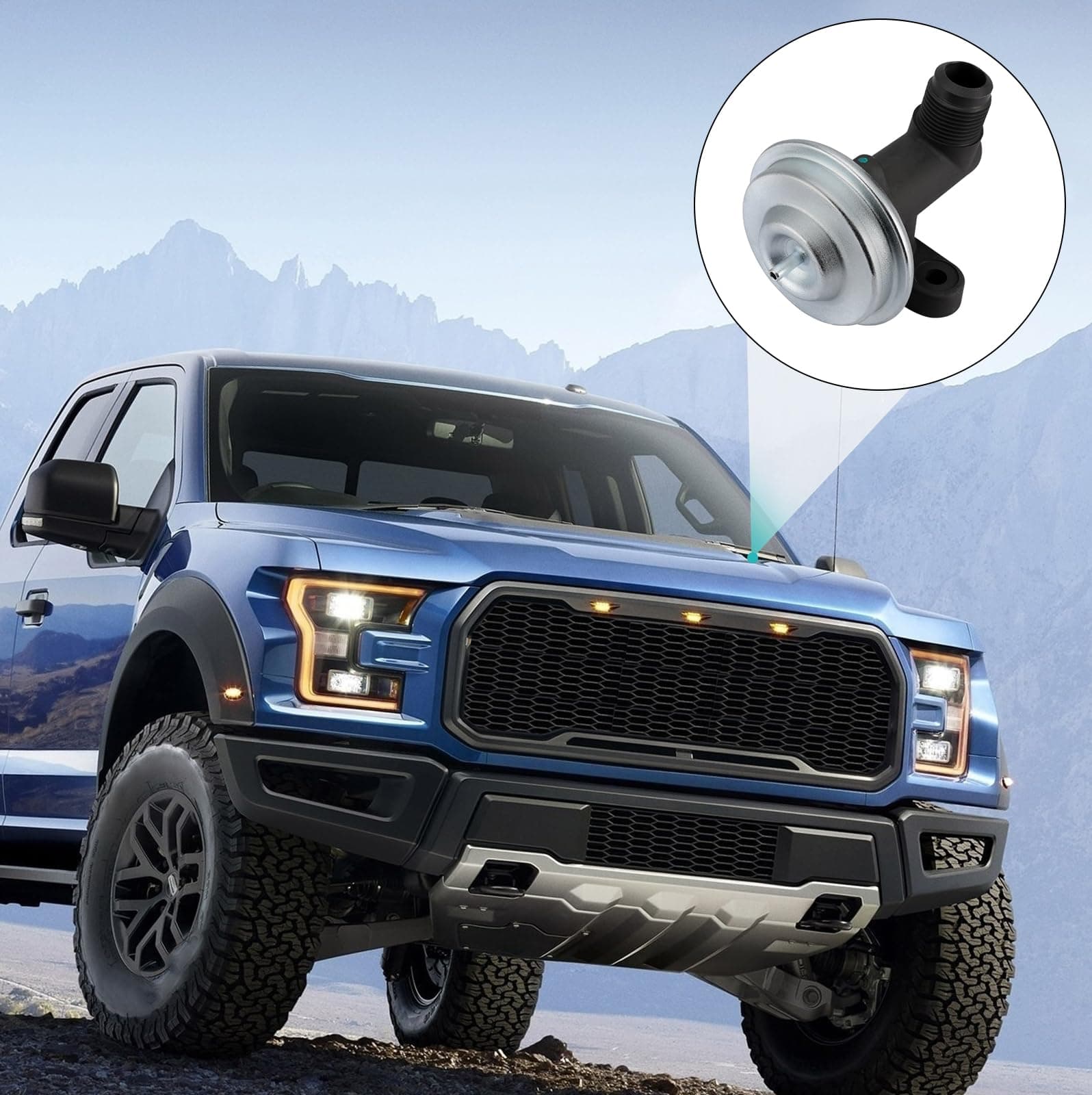 AULINK EGV537 F75Z9D475C4A EGR Valve (5.4L V8) For Ford E150 E250 E350 1997-2011 - Thumbnail 6