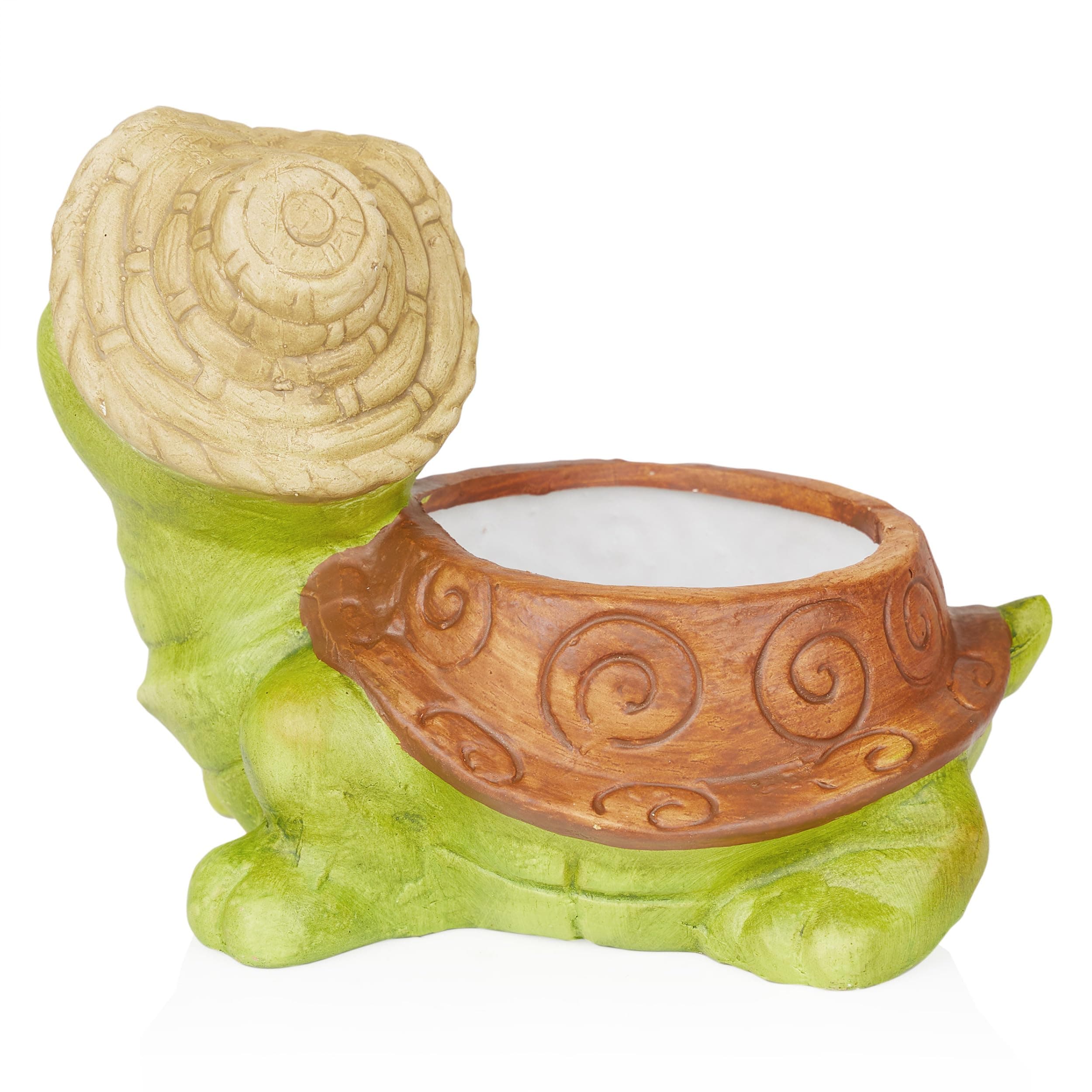 Alpine Corporation WTJ344HH Turtle Pot Planter, Playful Decor for Garden, Patio, - Thumbnail 9