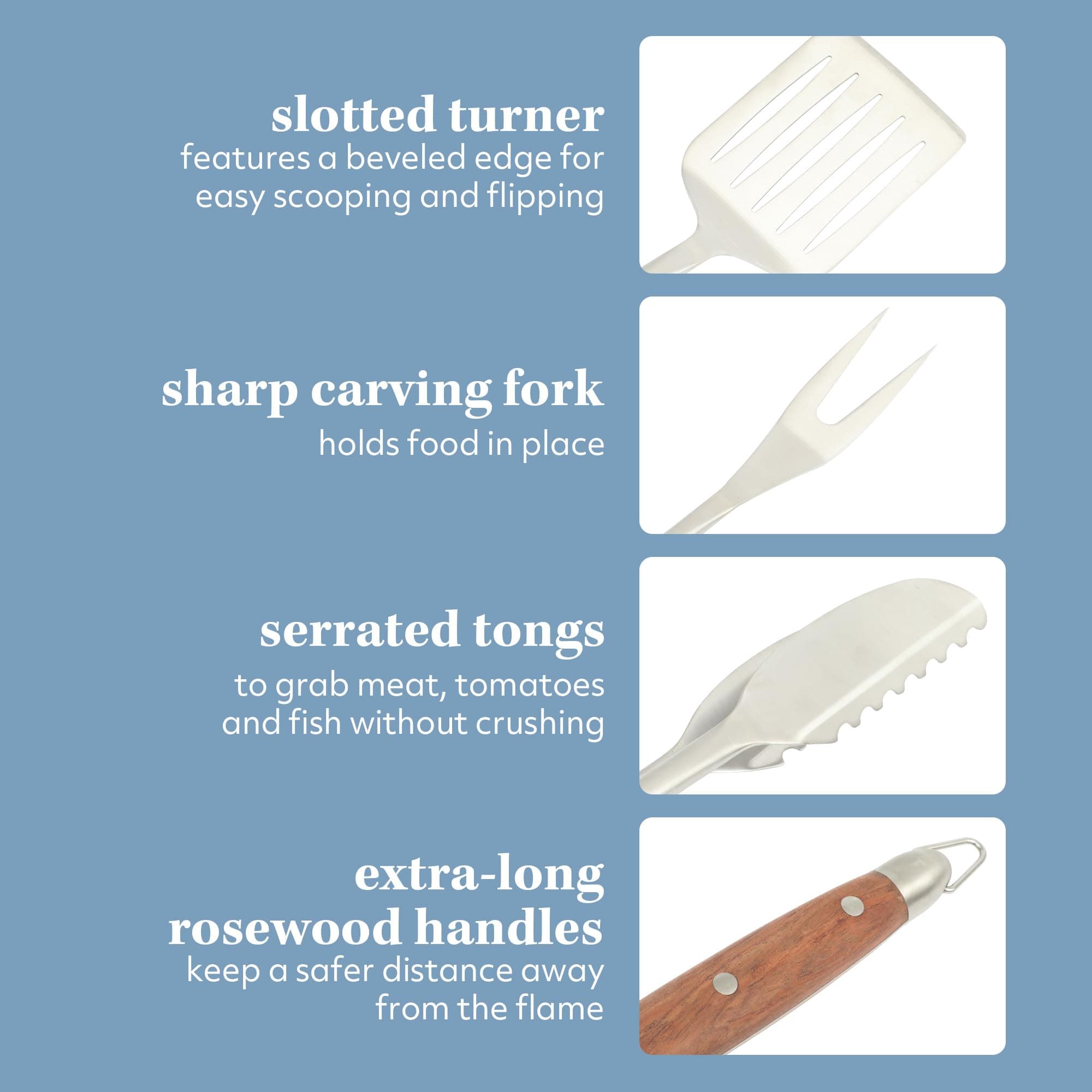 Sur La Table Kitchen Essentials Family Cookout Heavy Duty Stainless Steel Grilli - Thumbnail 5