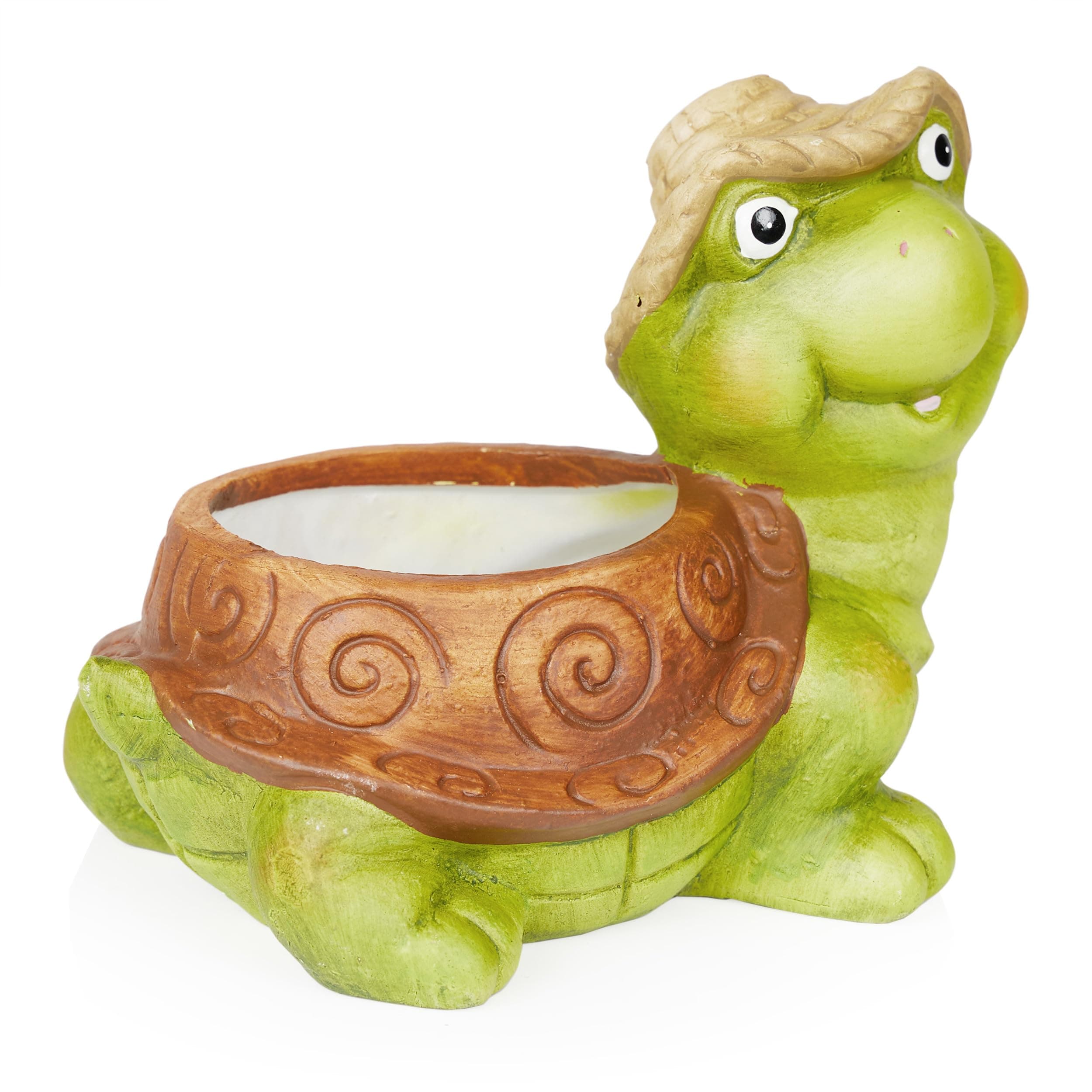 Alpine Corporation WTJ344HH Turtle Pot Planter, Playful Decor for Garden, Patio, - Thumbnail 8
