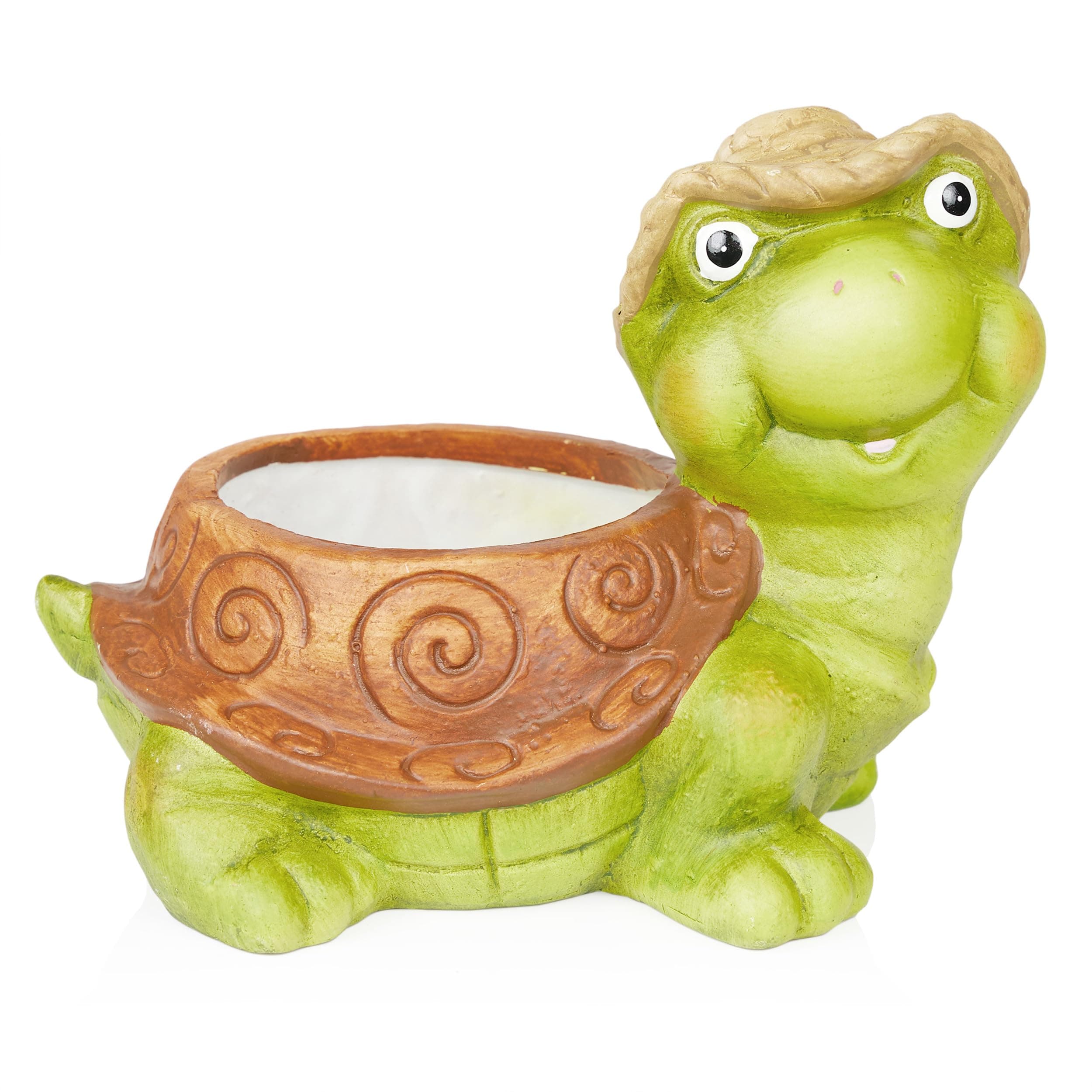 Alpine Corporation WTJ344HH Turtle Pot Planter, Playful Decor for Garden, Patio, - Thumbnail 7