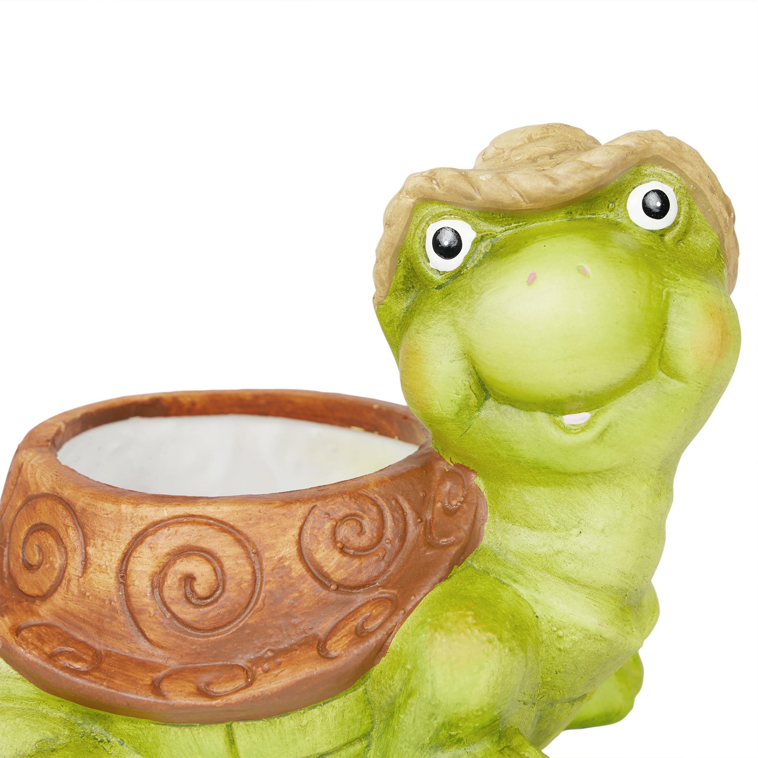 Alpine Corporation WTJ344HH Turtle Pot Planter, Playful Decor for Garden, Patio, - Thumbnail 10