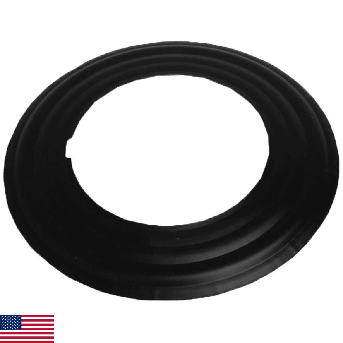 Speedi-Products SP-BTC 06 6-Inch Diameter Black Stove Pipe Trim Collar - Image 1