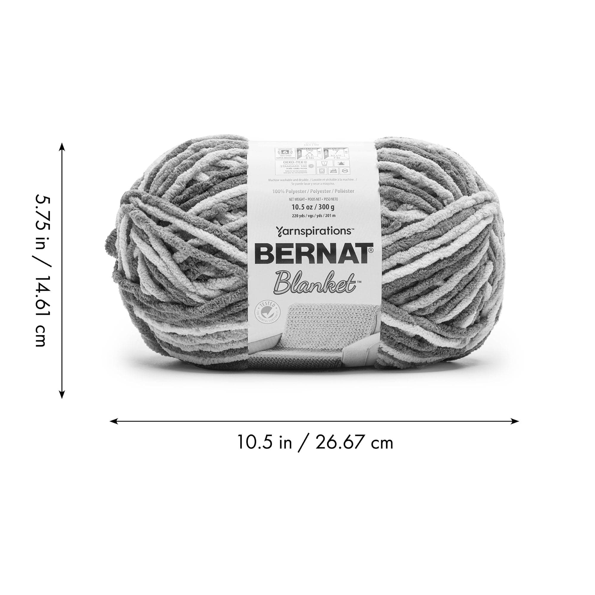 Bernat Blanket BB Deep Grape Yarn - 2 Pack of 300g/10.5oz - 100% Polyester - #6 - Thumbnail 9