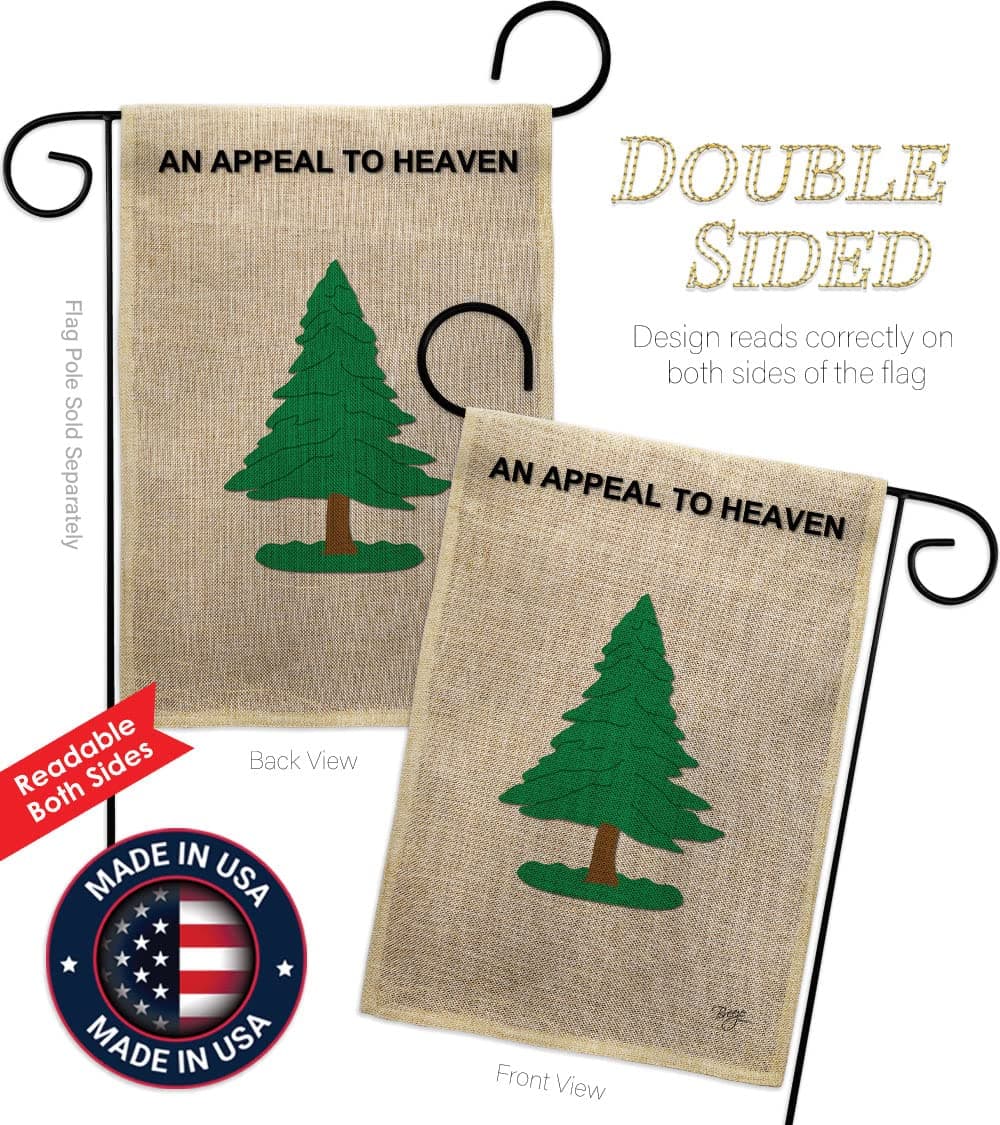 Breeze Decor Pine Tree Garden Americana US Historic July Memorial Veteran Indepe - Thumbnail 3