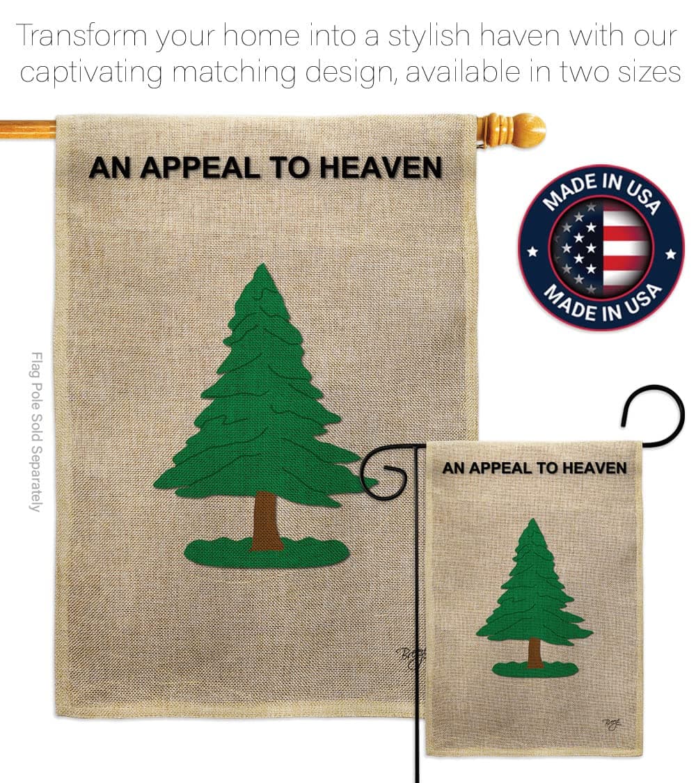 Breeze Decor Pine Tree Garden Americana US Historic July Memorial Veteran Indepe - Thumbnail 4