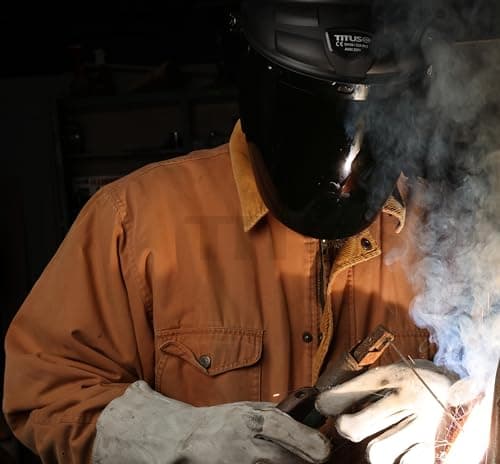 TITUS Retro IR Welding Safety Glasses Foldable Side Shield OTG Fit Over Rx IR3 I - Thumbnail 2