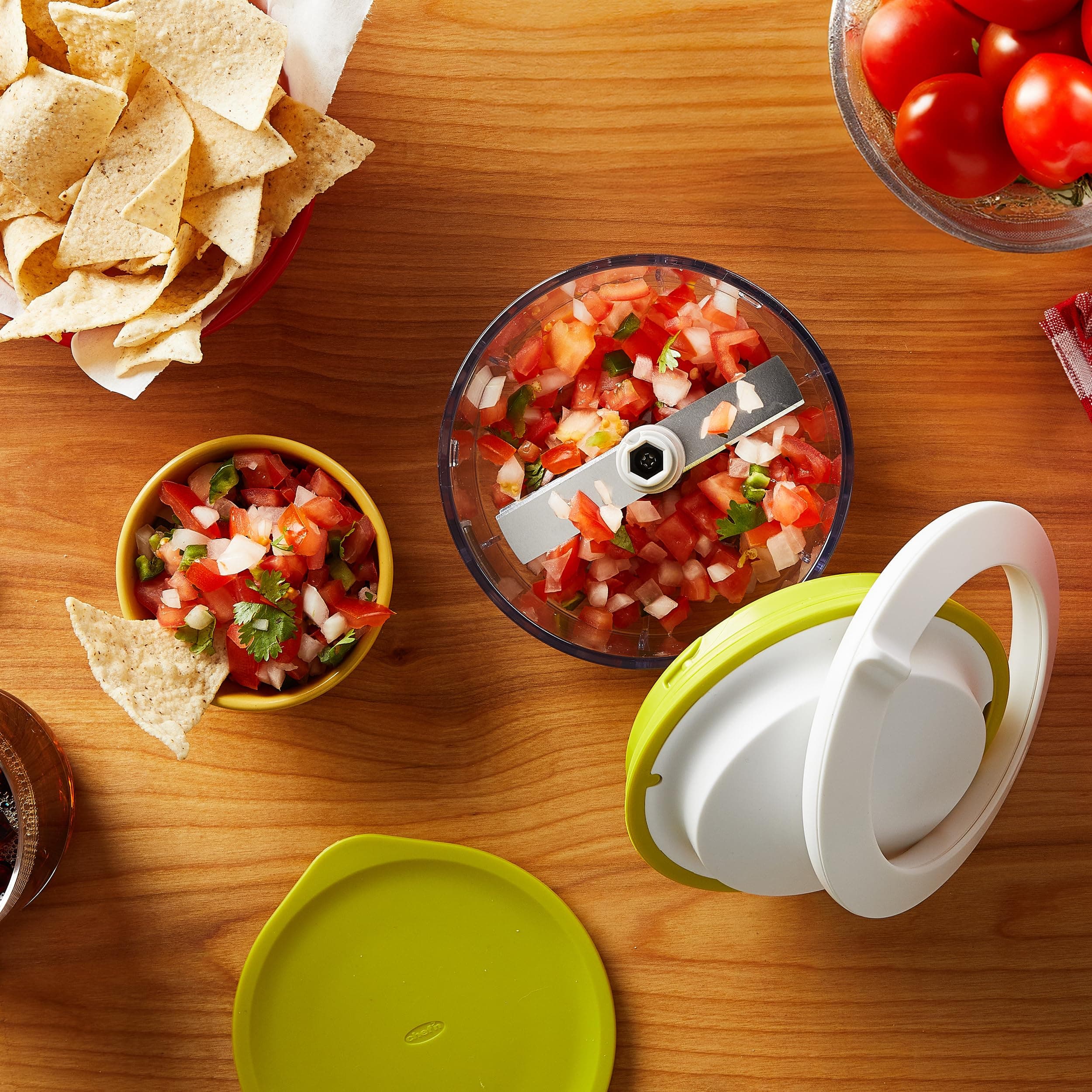 Chef’n VeggiChop Manual Hand-Powered Food Chopper and Processor, Chops Vegetable - Thumbnail 7