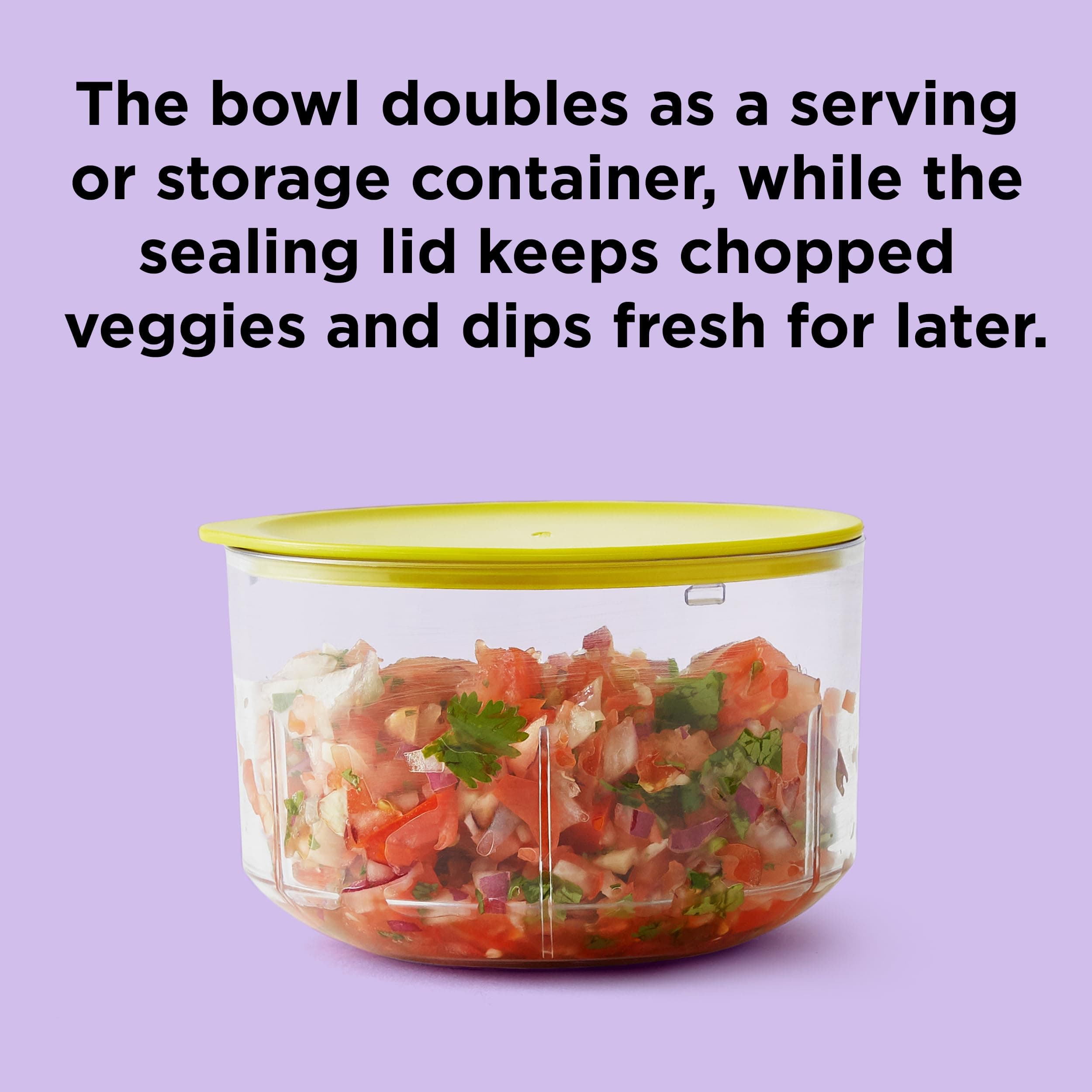 Chef’n VeggiChop Manual Hand-Powered Food Chopper and Processor, Chops Vegetable - Thumbnail 5