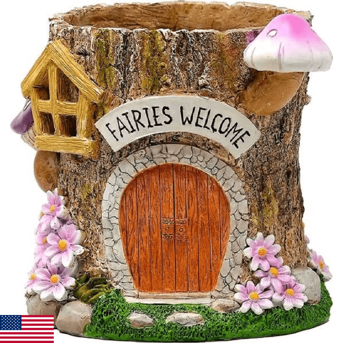 Spoontiques Fairy Flower Pot, Home Décor, Tabletop Decoration, Vase Window Décor - Image 1