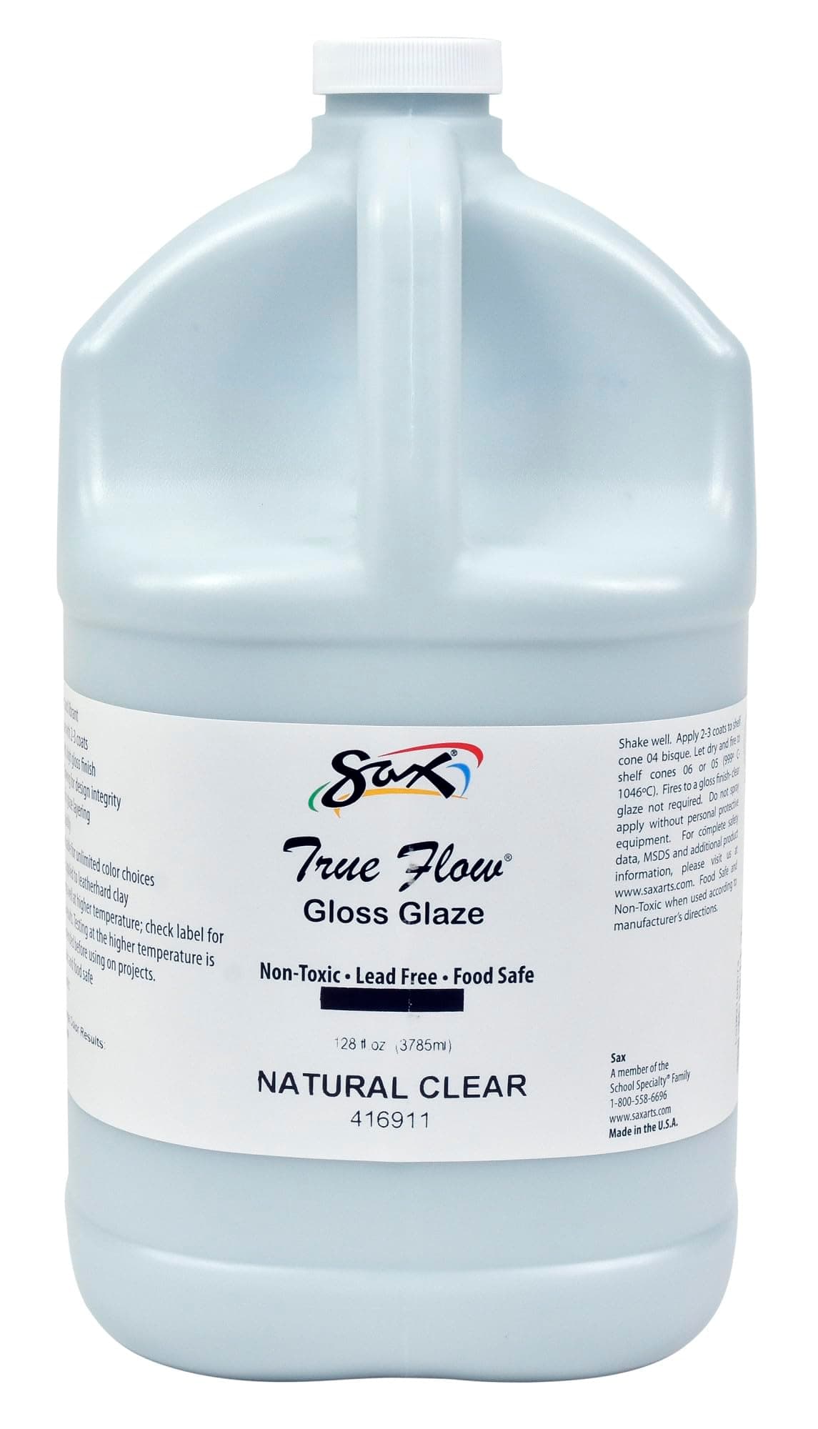 Sax True Flow Gloss Glaze, Natural Clear, Gallon - 416911 - Thumbnail 2