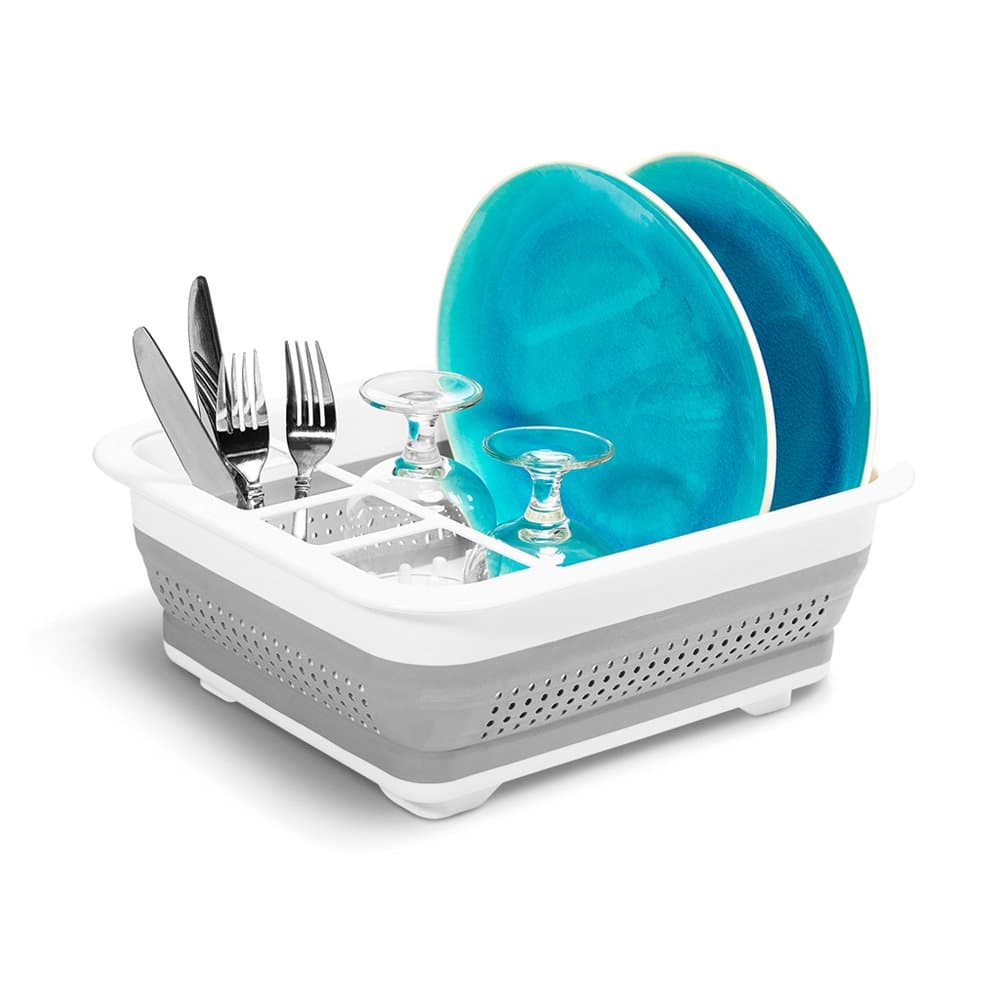 madesmart Collapsible Drying Dish Rack Sinkware Collection Easy Storage BPA-Free - Thumbnail 4
