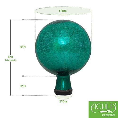 Achla Designs 6-Inch Gazing Globe Emerald Green - Thumbnail 2