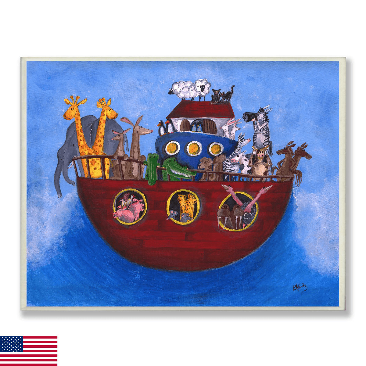 The Kids Room by Stupell Noah's Ark Rectangle Wall Plaque, 11 x 0.5 x 15, Proudl - Image 1