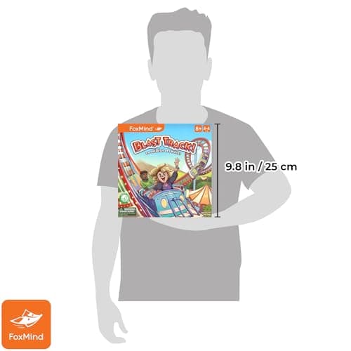 FoxMind Games Blast Track Cooperative Rollercoaster Board Game Family Fun Kids A - Thumbnail 3