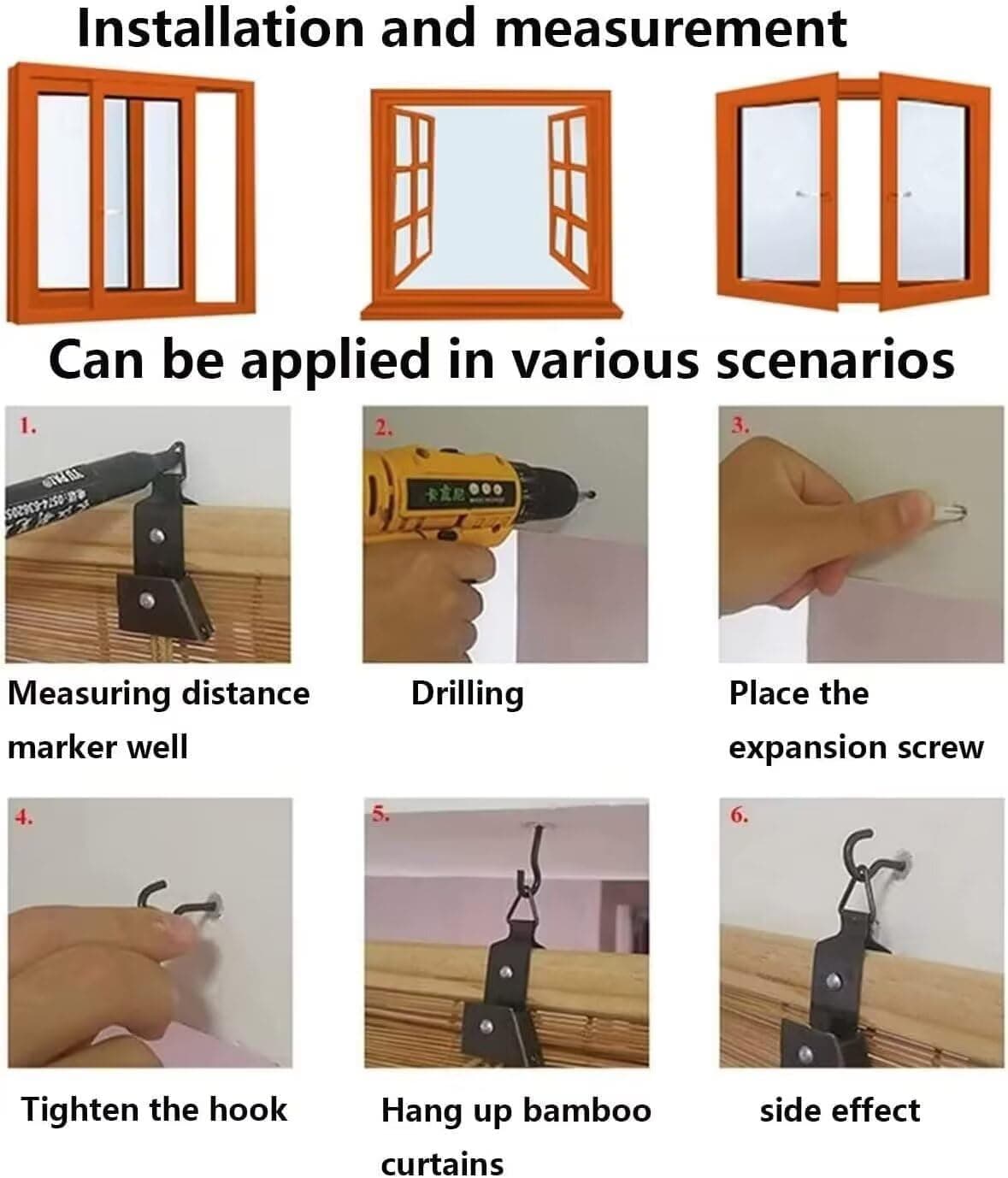 Roman Shades for Windows Bamboo Roller Shades for Patio Porch – Light Filtering - Thumbnail 8