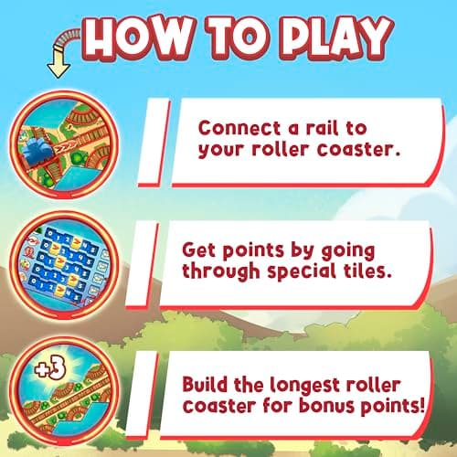 FoxMind Games Blast Track Cooperative Rollercoaster Board Game Family Fun Kids A - Thumbnail 4