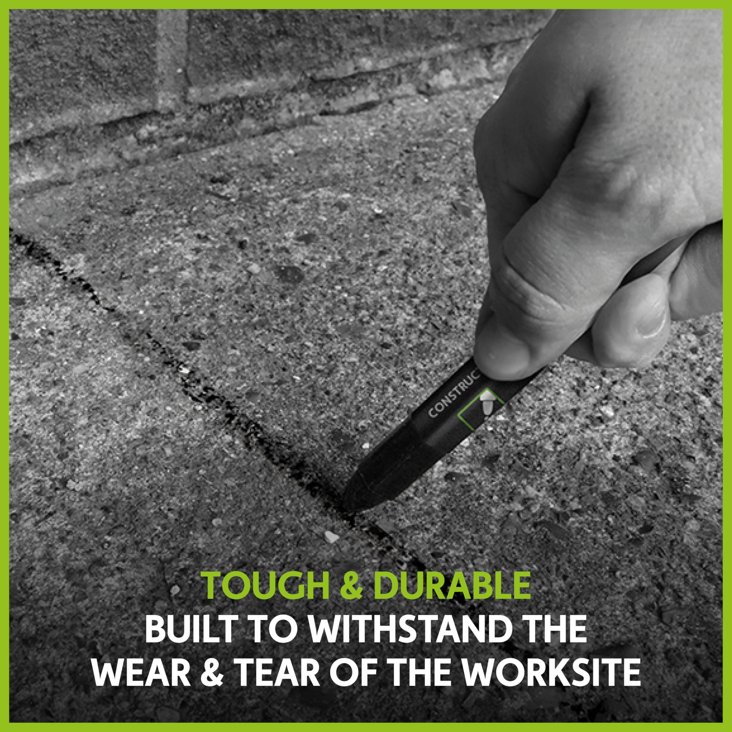 Tracer Construction Lumber Crayon Markers, Pack of 12 - Mixed Colours. 6 x Yello - Thumbnail 6