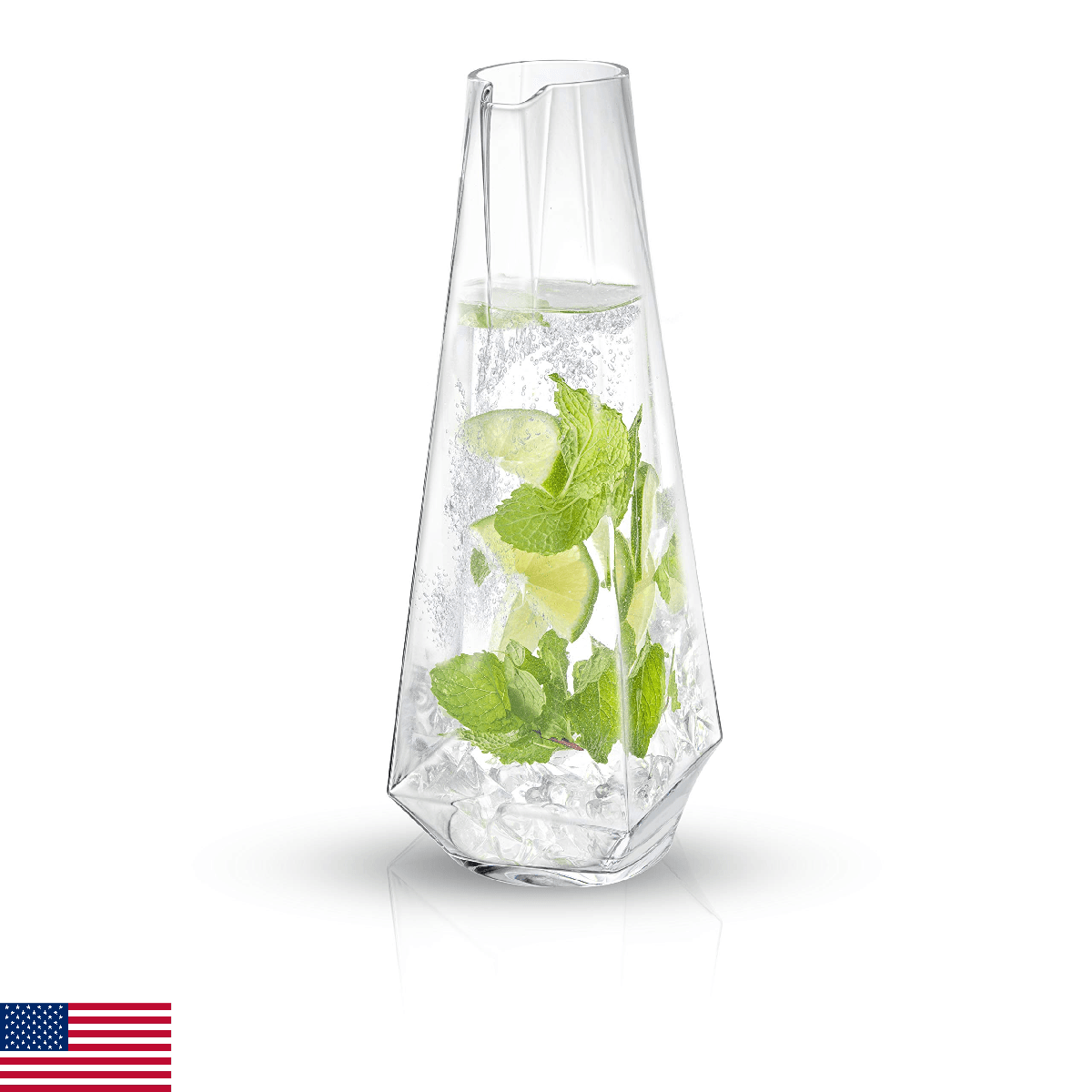 JoyJolt Infiniti 43Oz Deluxe Glass Pitcher - Premium Quality Crystal Lemonade & - Image 1