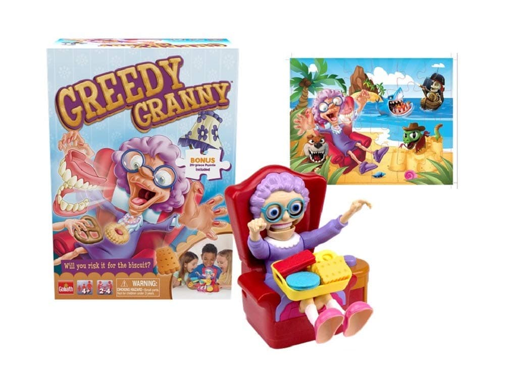 Greedy Granny Game - Take The Treats Don't Wake Granny + 24pc Puzzle, Multi Colo - Thumbnail 2