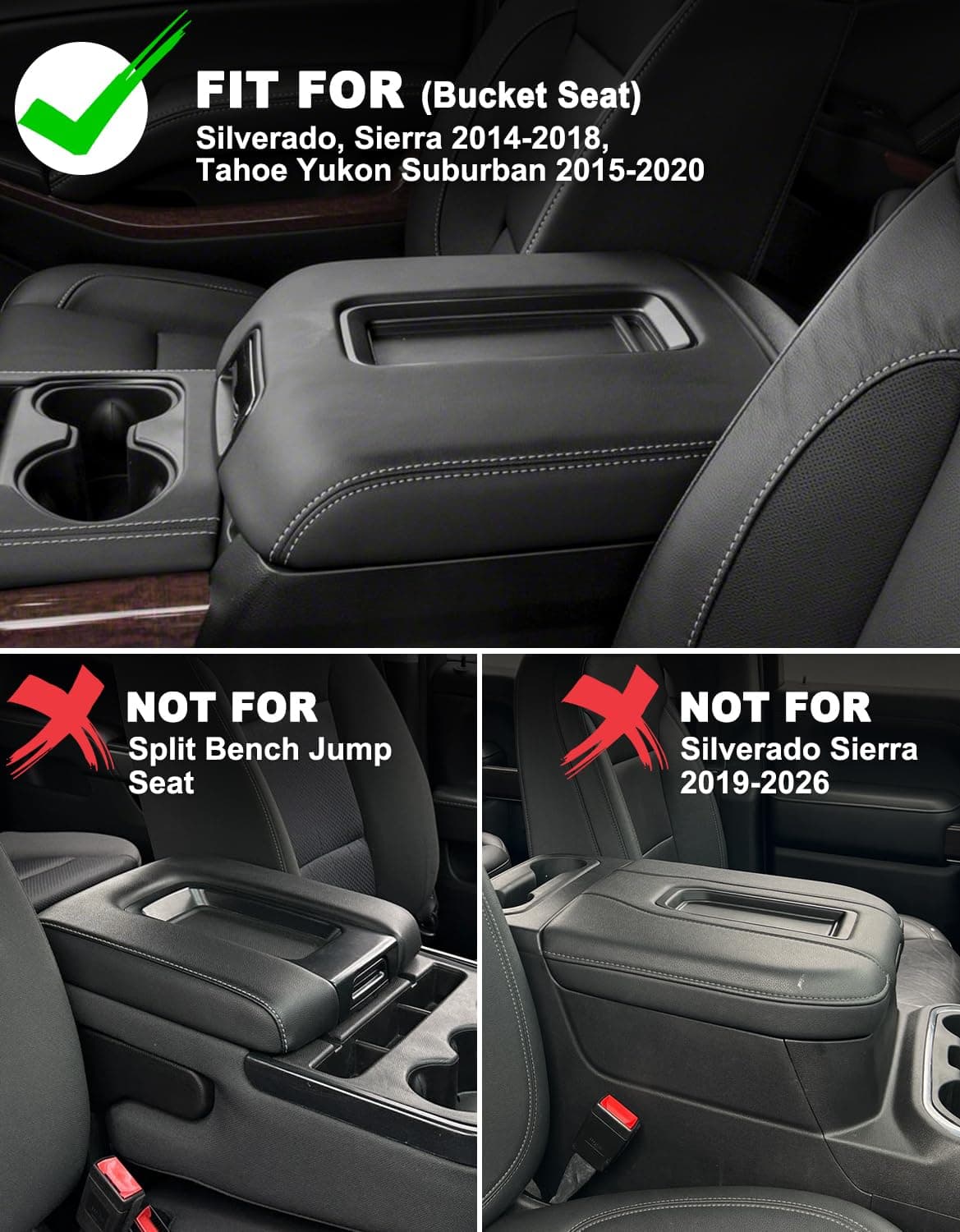 Eaglecover Center Console Armrest Cover for GMC Sierra & Chevrolet Silverado 201 - Thumbnail 2