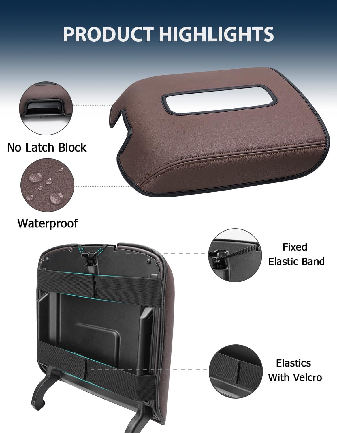 Eaglecover Center Console Armrest Cover for GMC Sierra & Chevrolet Silverado 201 - Thumbnail 5