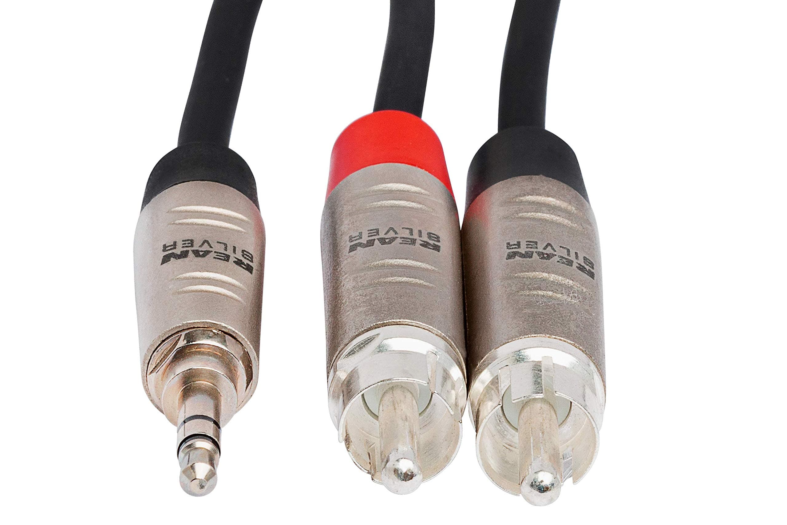 Hosa HMR-010Y REAN 3.5 mm TRS to Dual RCA Pro Stereo Breakout Cable, 10 Feet - Thumbnail 4