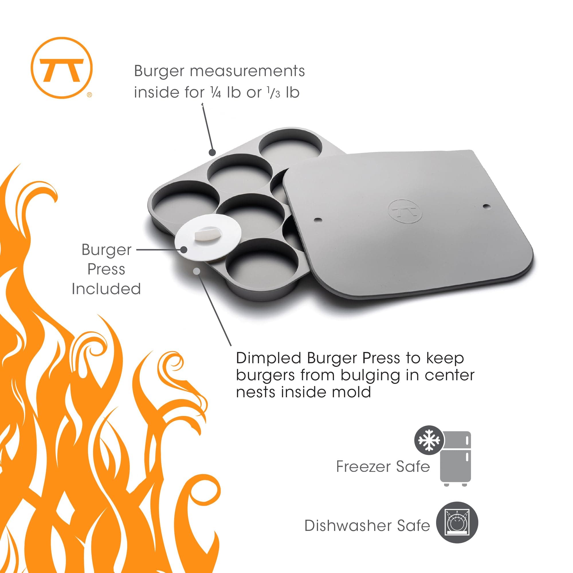 Outset Burger Patty Maker and Storage Tray, 8 Patty Capacity - Thumbnail 5