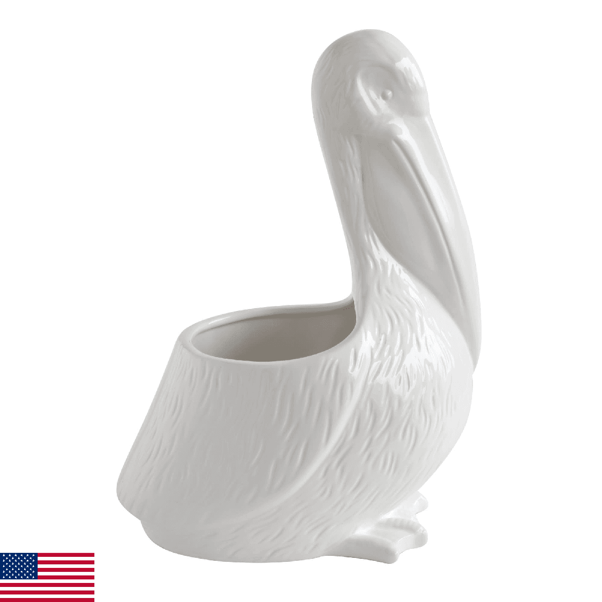 Creative Co-Op Pelican Shaped Planter - Image 1