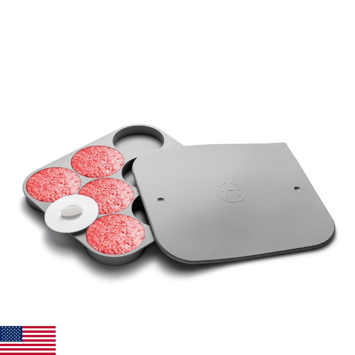 Outset Burger Patty Maker and Storage Tray, 8 Patty Capacity - Image 1