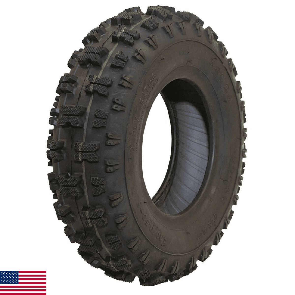 Stens 160-635 Kenda 4.10x3.50-6 Polar Trac 2-Ply Black Tire - Image 1